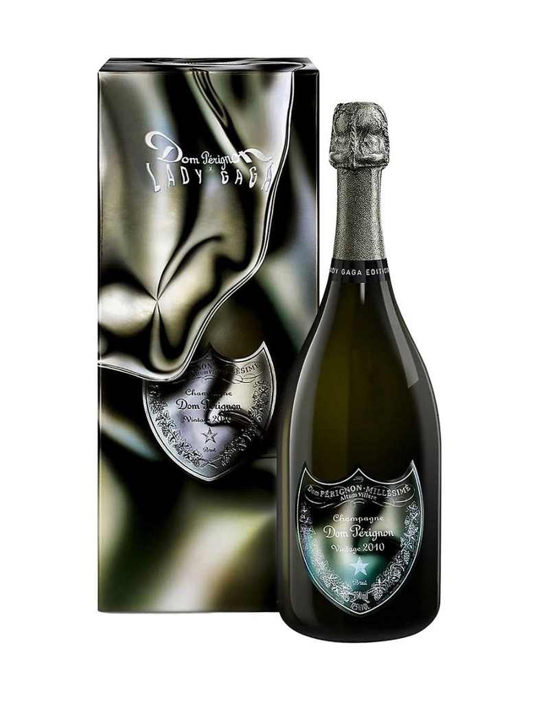 Dom Perignon 2010 Lady Gaga Limited Edition 750mL with Gift Box