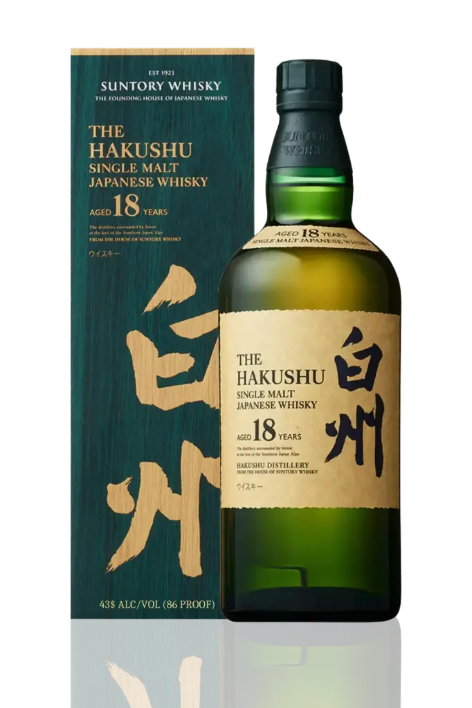 Hakushu 18 Year Single Malt Whisky 750mL (US Old Release)