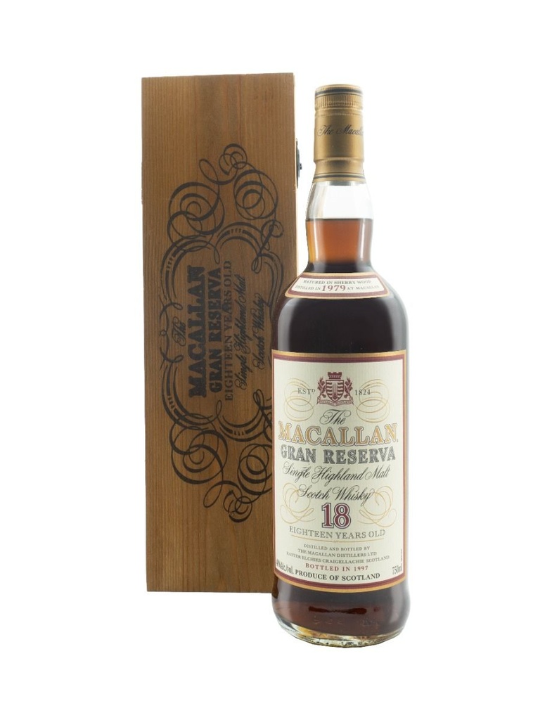 Macallan 18 Year Gran Reserva 1979 700mL (Estate Release)