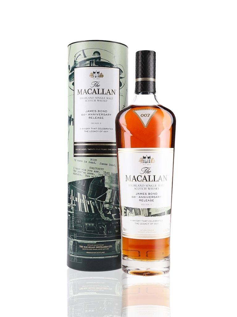 Macallan James Bond 60th Anniversary Release Decade II 700mL