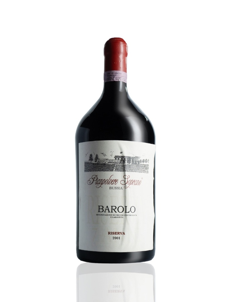 Pianpolvere Soprano Barolo Bussia 7 Anni Riserva 2001 3L Loose Wrinkled Label