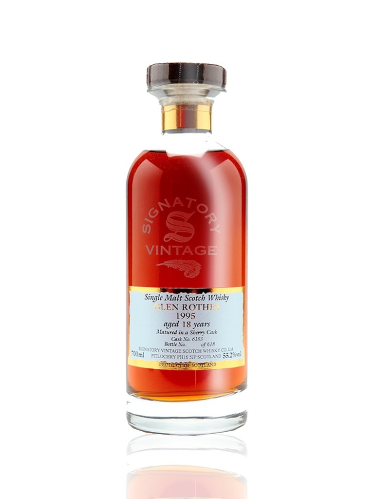 Signatory Vintage Glenrothes 18 Year 1995 700mL