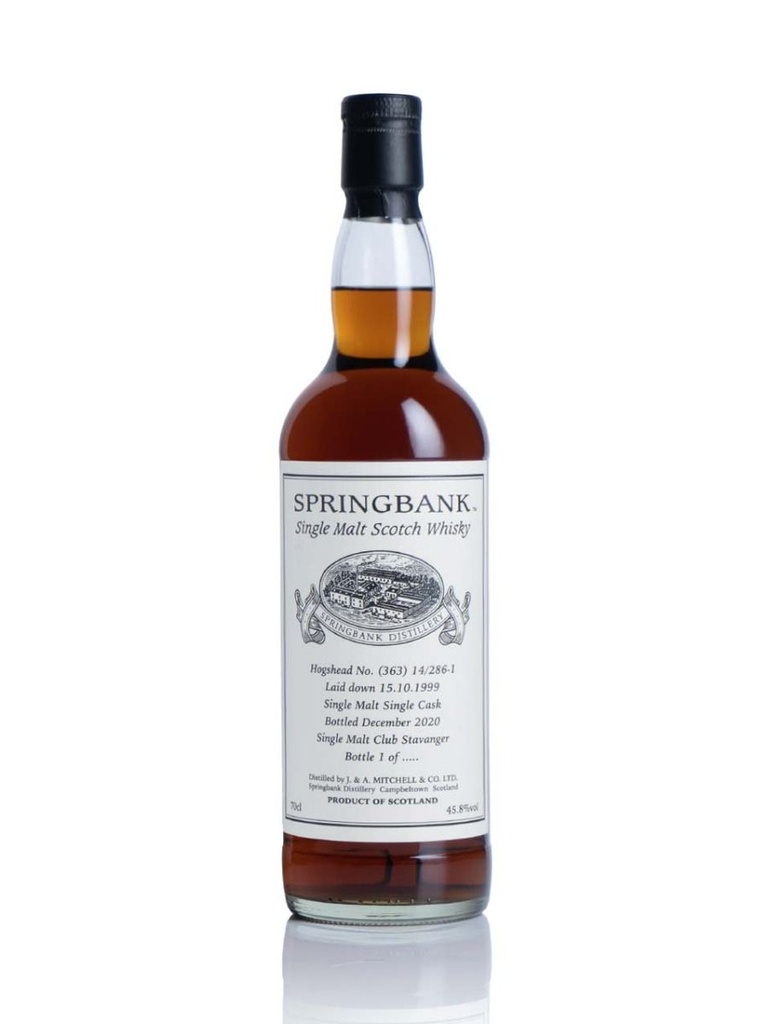 Springbank Private Cask #363 Single Malt Club Stavanger 1999 700mL