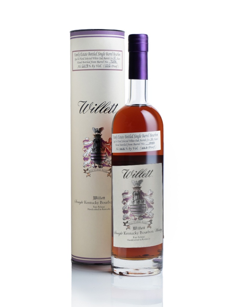 Willett Single Barrel 12 Year Barrel #3656 121.6 Proof 750mL